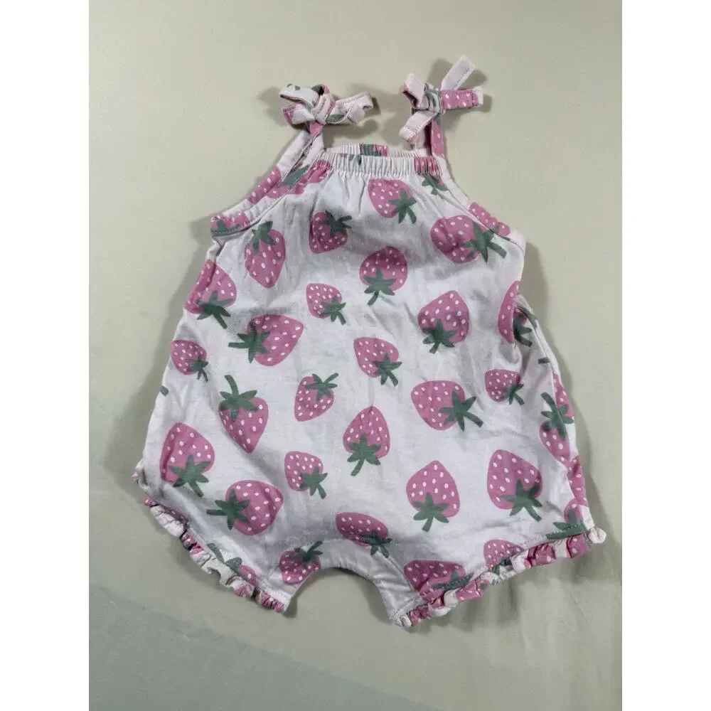 Baby Girl Clothes Lot Size 0-3 Months Summer Romper Dress RuffleButts Kyte Honey